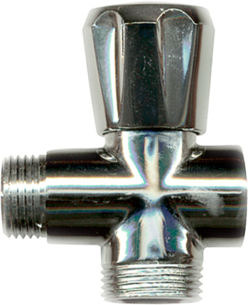 1 Robinet intercal. 1/2" x 3/4" x 1/2"  - Laiton