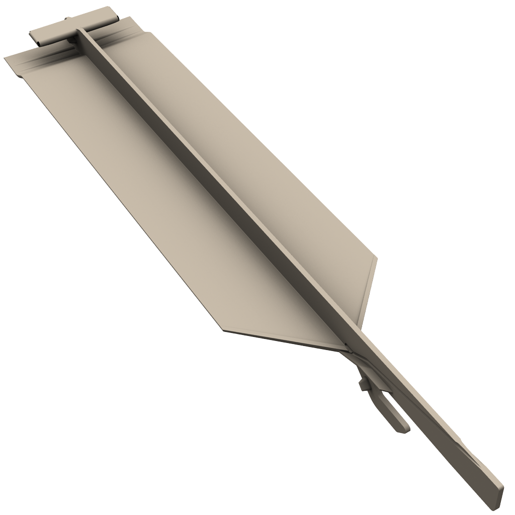 Durasid Pièce de Jonction Invisible pour Bardage Simple 167mm - 99 RAL7031 Bleu Gis