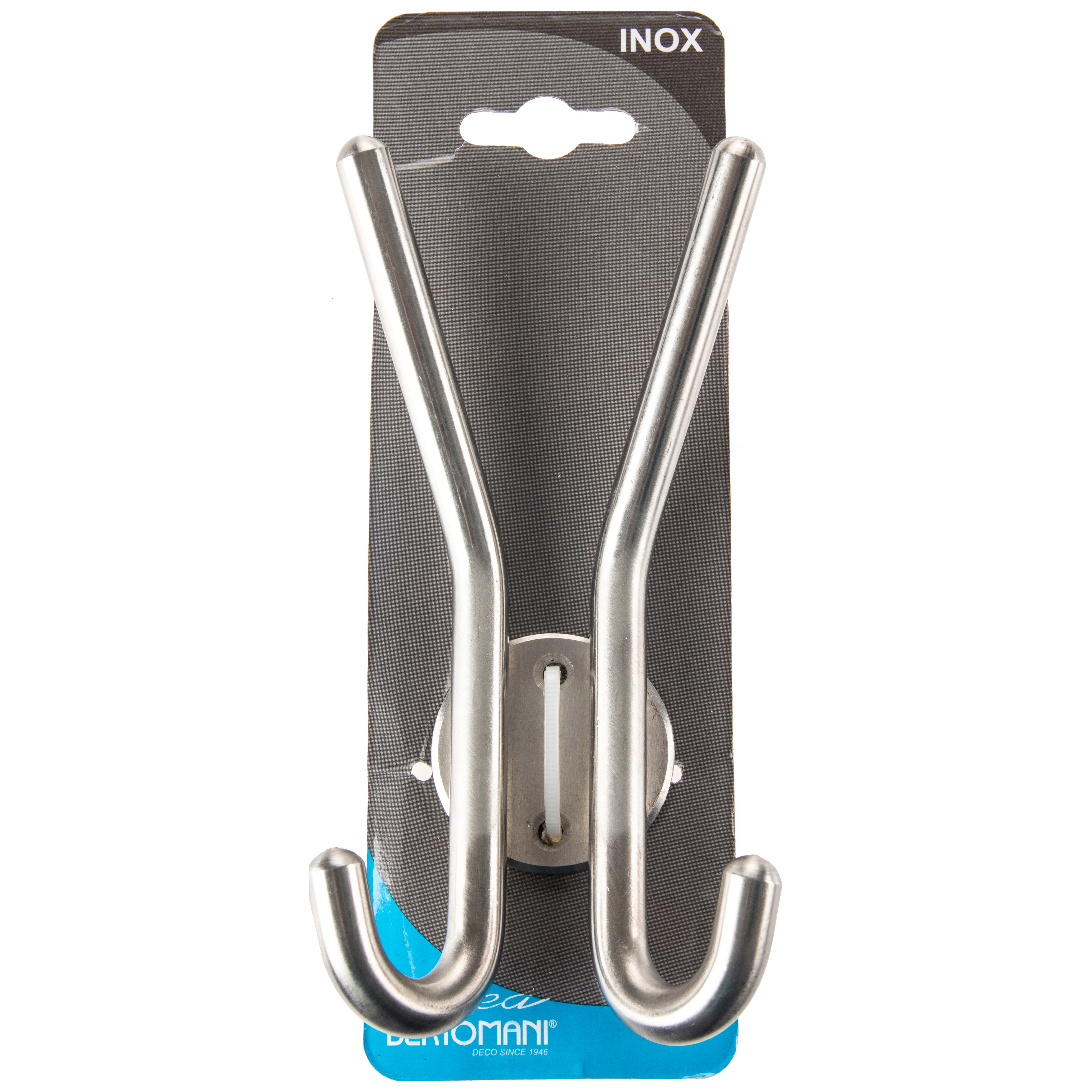 DUBBEL HAAK 150MM INOX
