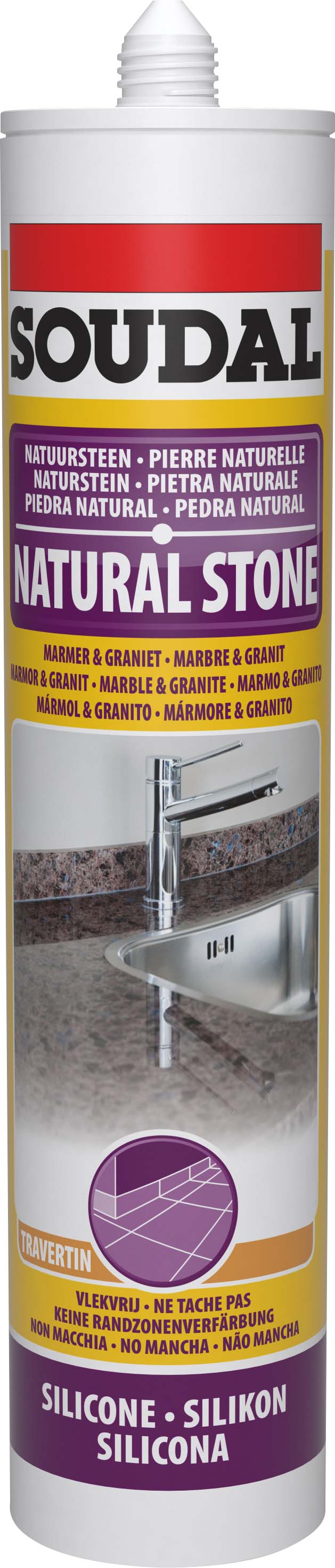 Soudal Natuursteen Silicone Marmer Travertin 300ml