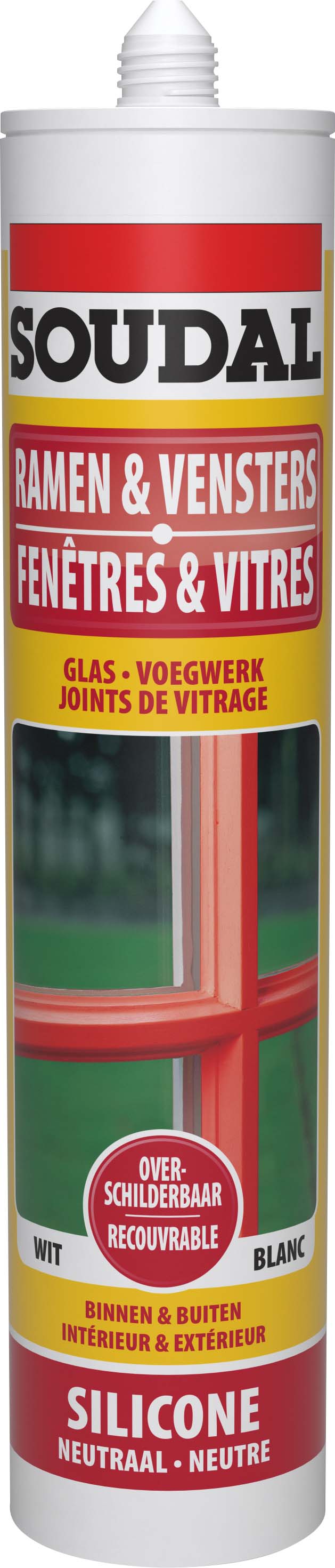 Soudal Fenêtres Et Vitres Blanc 300ml