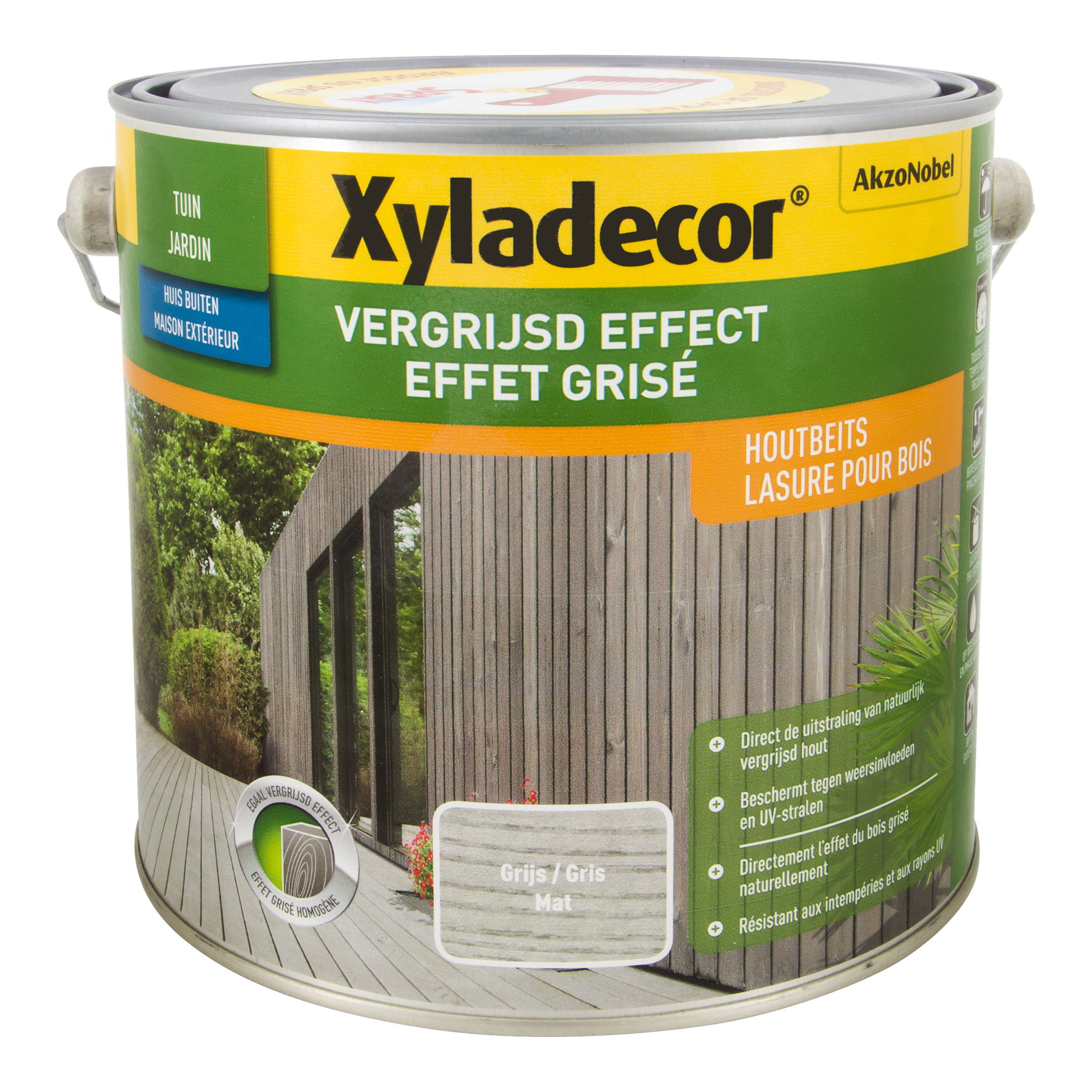 Xyladecor jardin effet grisé Gris Mat 2.5l