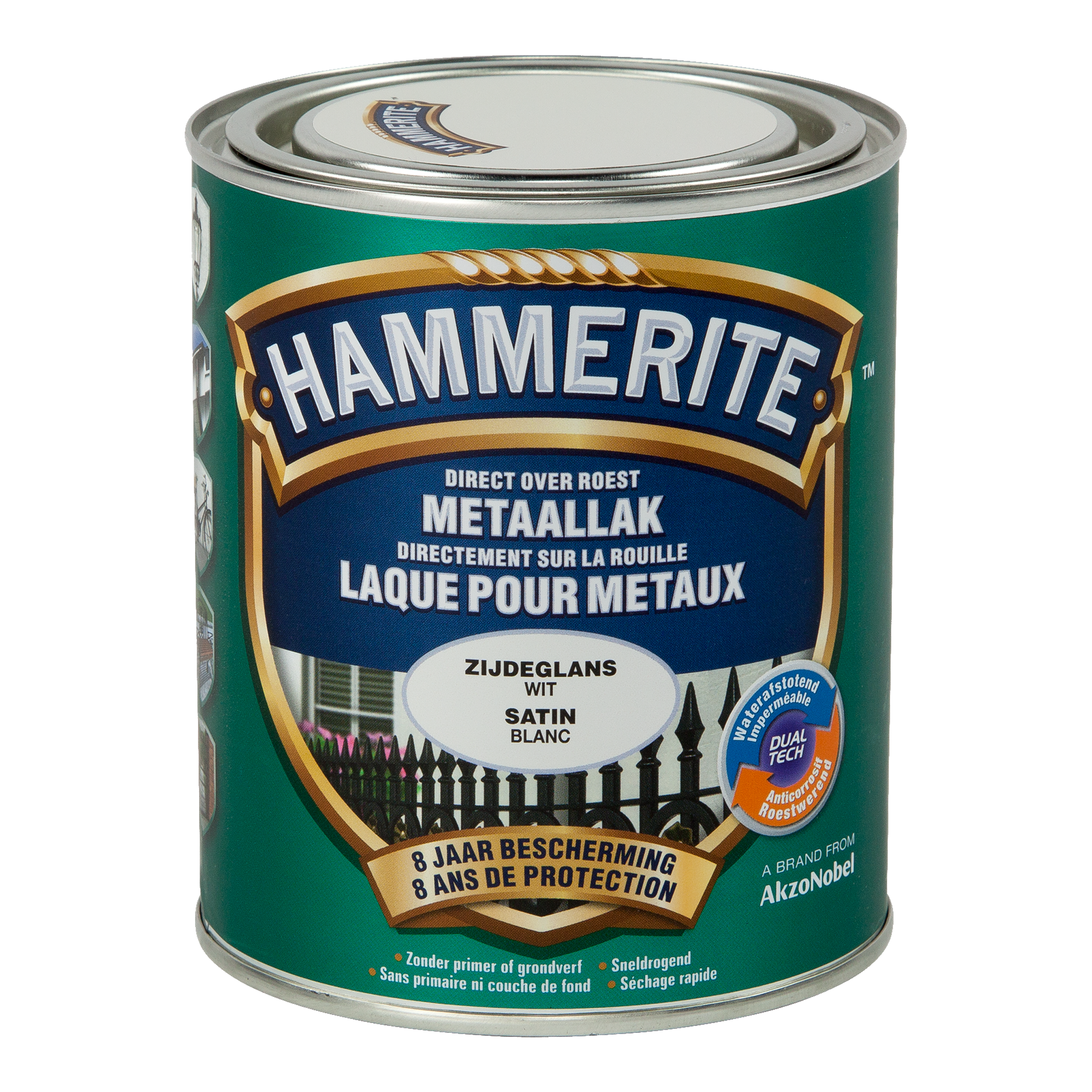 Hammerite Laque Pour Métaux Satin 0.75l Blanc