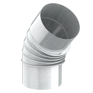 Rookafvoer bocht  45° (B04) Galva Ø131mm