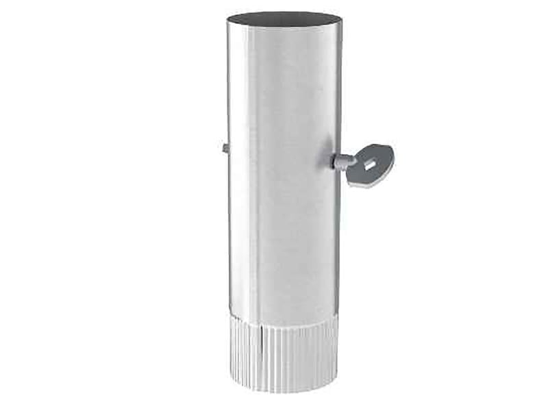 Rookafvoer buis + sleutel 33cm (B+SL330) Galva Ø131mm