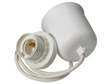 PENDULE PAVILLON CONIQUE BLANC
