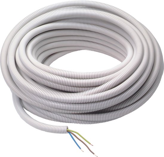 Tube d'installation flexible pré-câblé 20mm 5G2.5mm² 25m