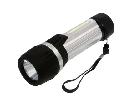 ZAKLAMP LED ALU 2IN1 3W 200LM ZILVER