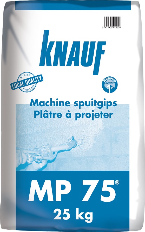 Knauf MP 75 Plâtre à projeter pour murs et plafonds 25kg
