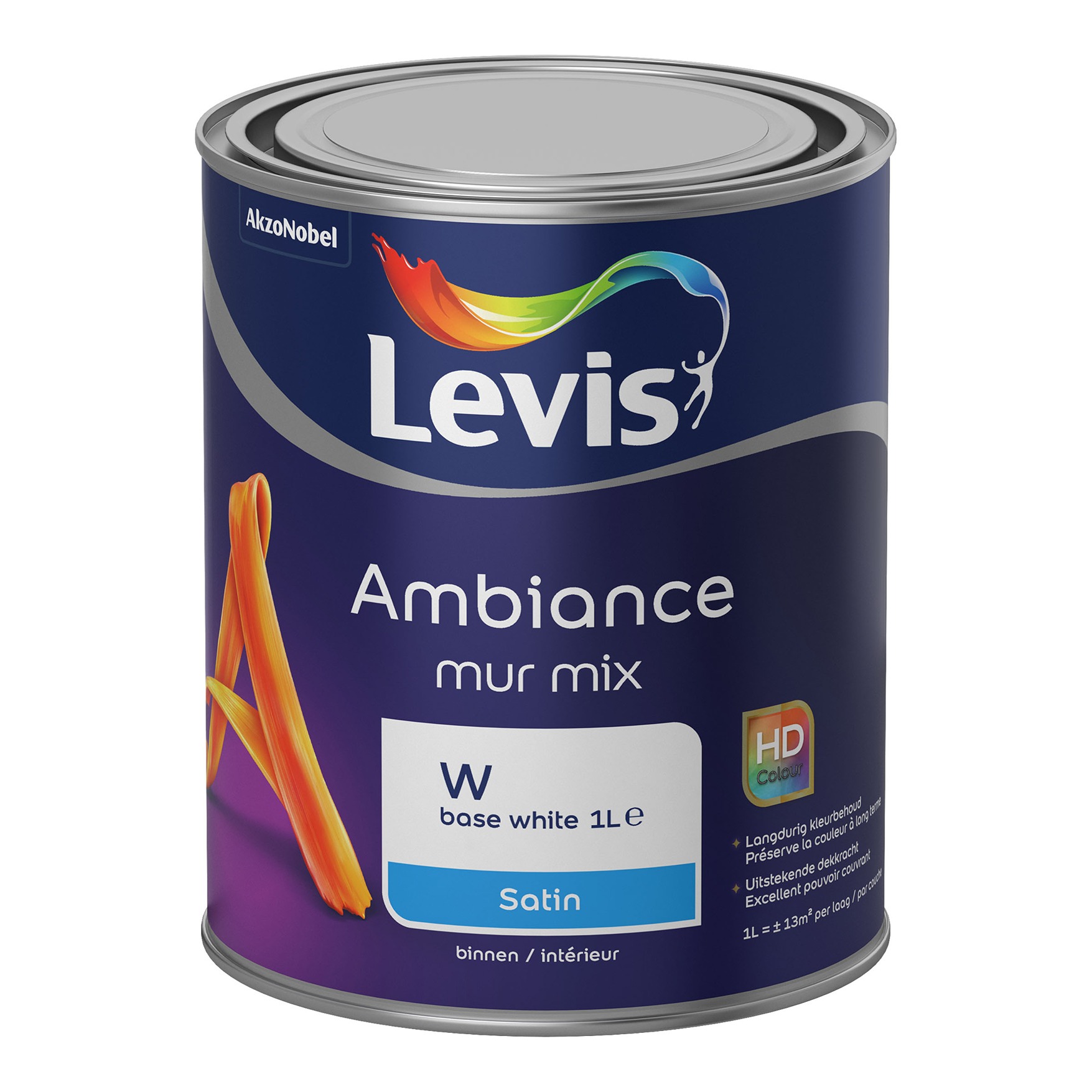 Levis Ambiance Mur Satin Mix Base W - 1l