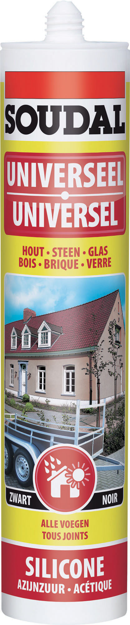 Soudal Silicone Universel Noir 300ml