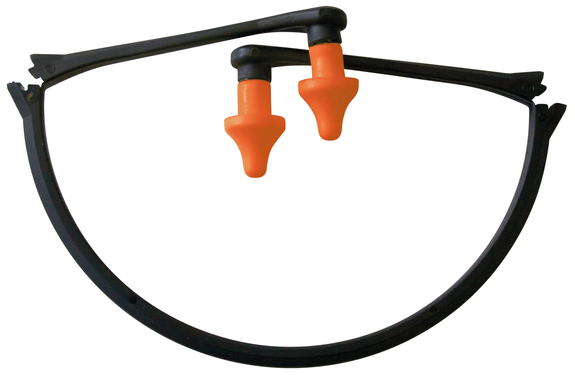 Bouchons d'oreille conique en mousse, reliés par un arceau pliable