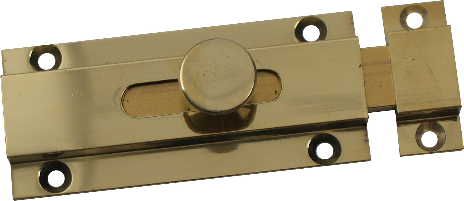 Grendel nr.360 83x40mm messing goud