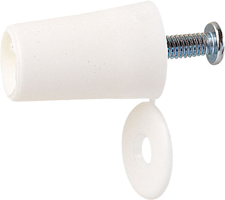 BUTEES CONIQUE PVC N�.180 40MM 2PC BLANC