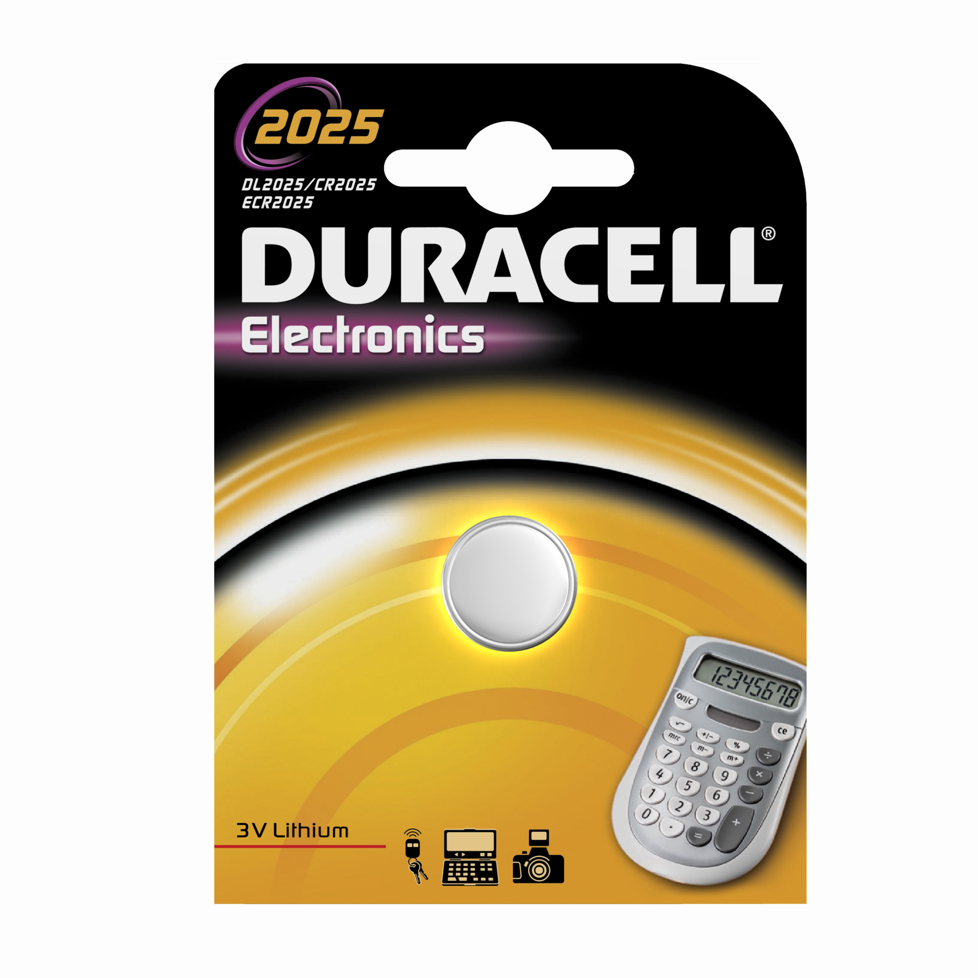 Duracell Pile Bouton DL2025 Lithium 3V (2 pcs)