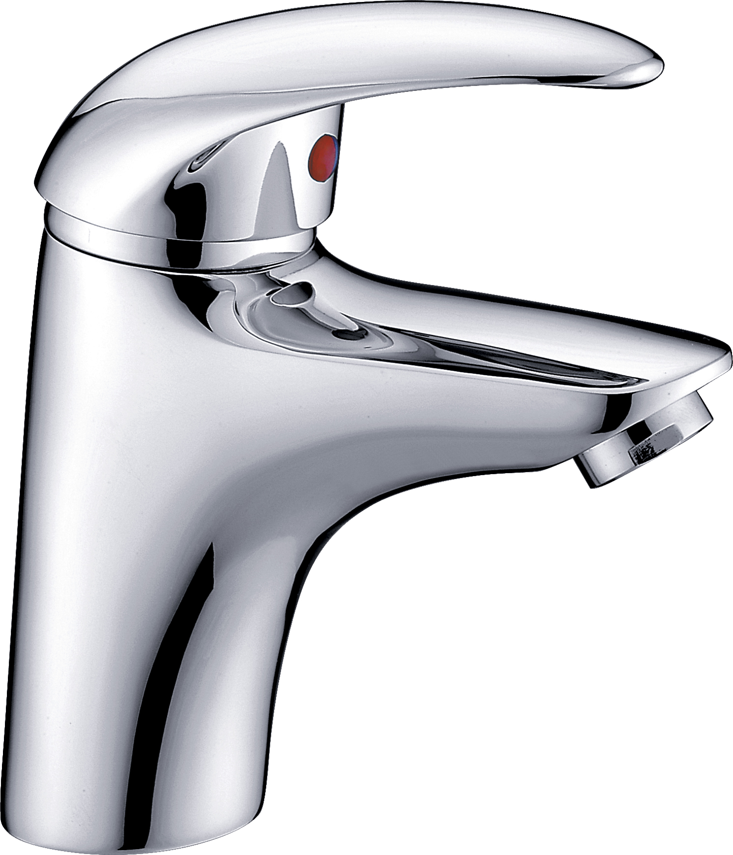 Aquatrends Novara wastafelkraan met automatische lediging chroom