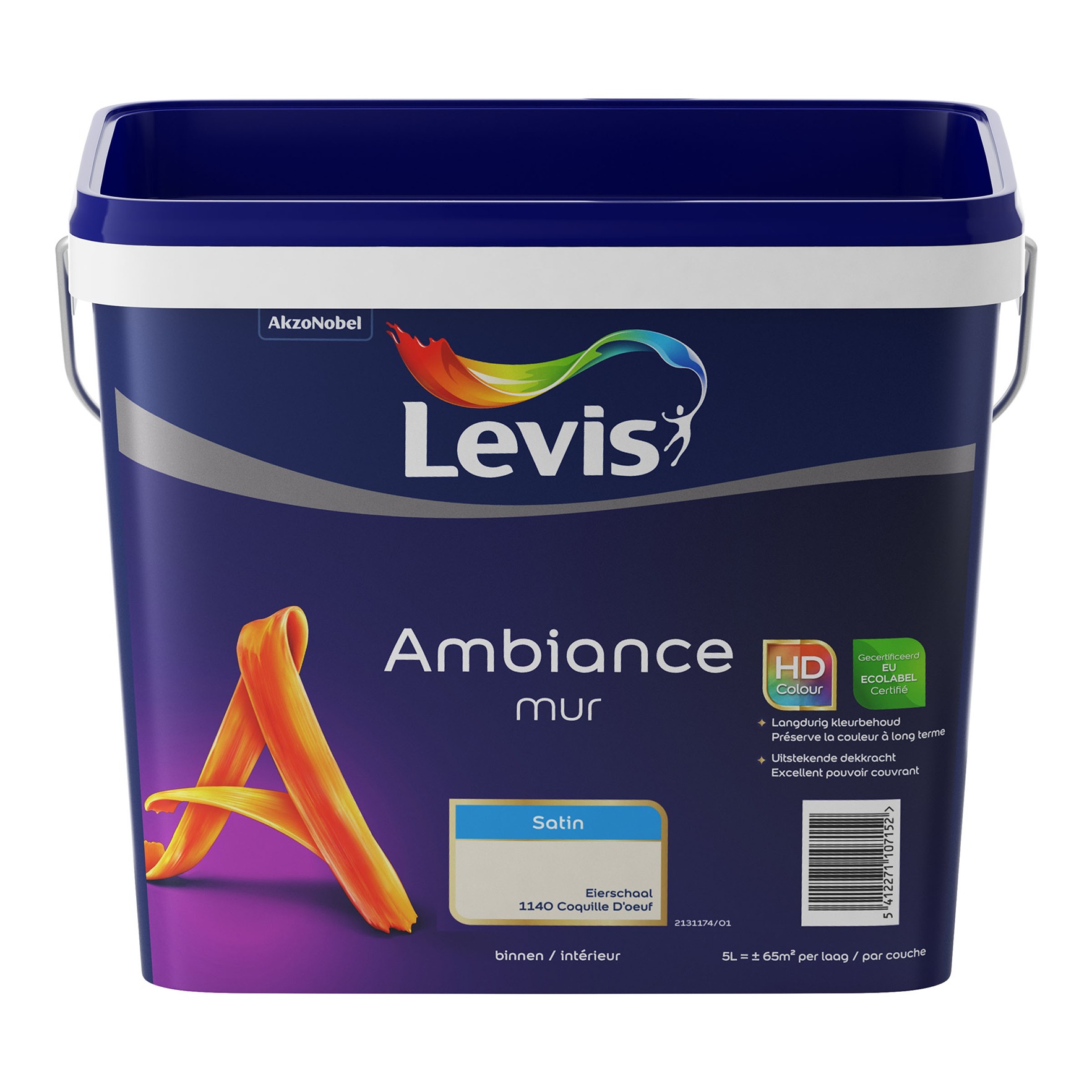 Levis Ambiance Mur Satin 5l Coquille D'oeuf