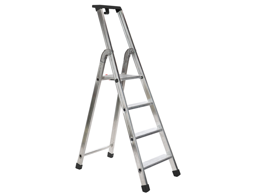 Quadra escabeau industriel aluminium 4 marches