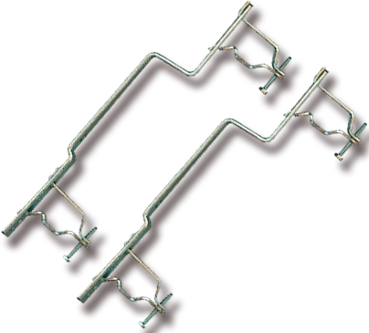 Fixation murale double pour collecteur
