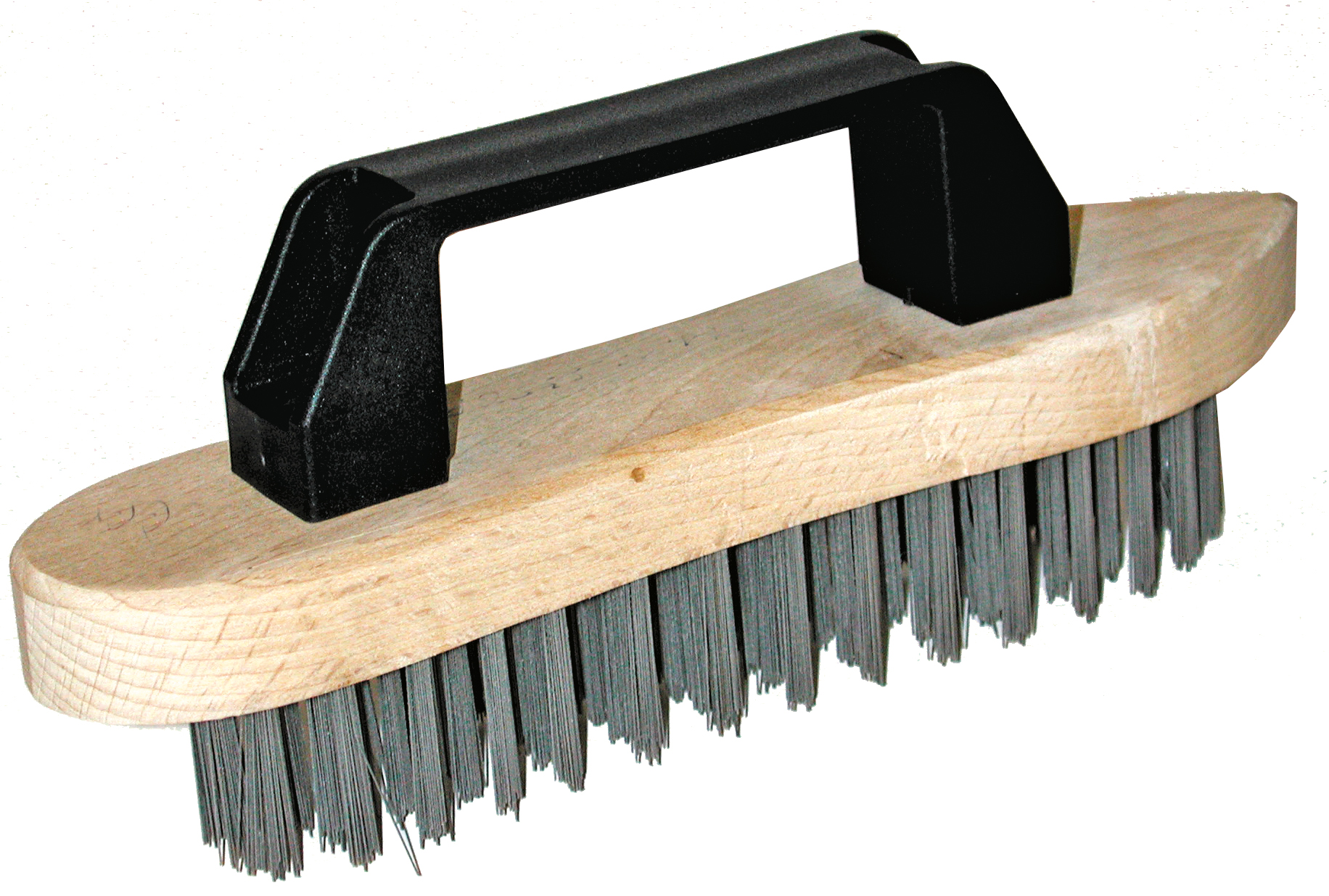 Brosse à main avec poignée, fil en acier droit 5 rangées