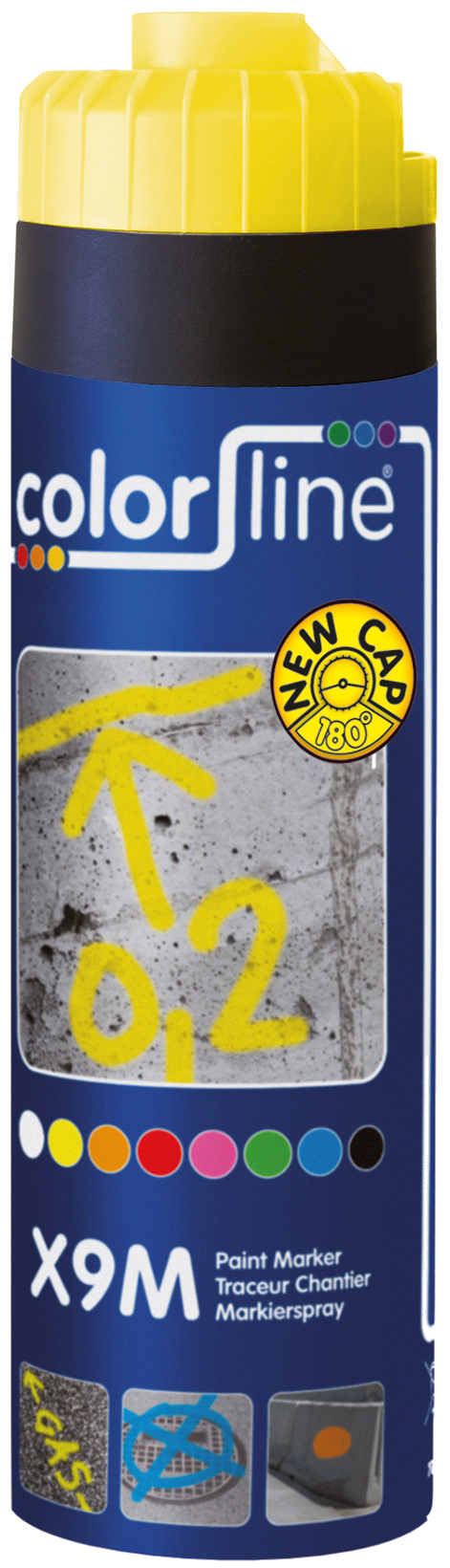 X9M Paint Marker - 500 ml - FLUO JAUNE