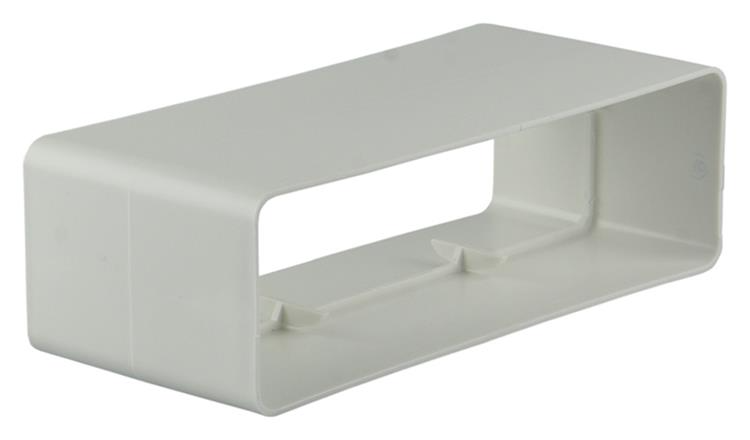 Renson PVC verbindingsstuk platte buis 7008 wit 110x55mm