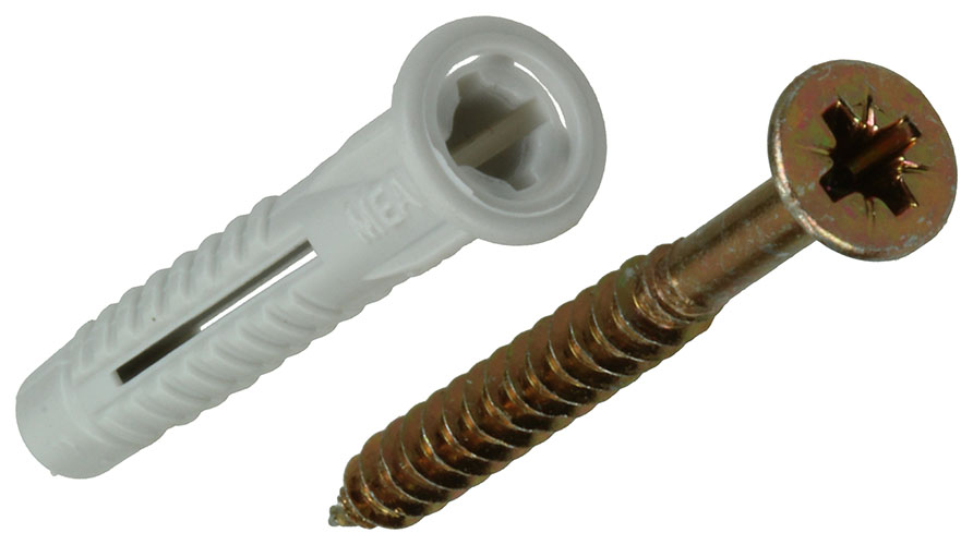 50Pcs chevilles universelles +vis MZK 6X41mm