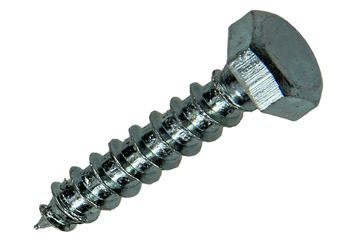 TIREFOND ACIER ZINGUE 200 PC 6 X 30 MM