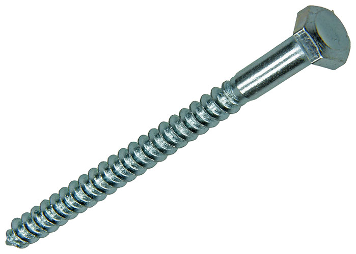 TIREFOND ACIER ZINGUE 100 PC 6 X 80 MM