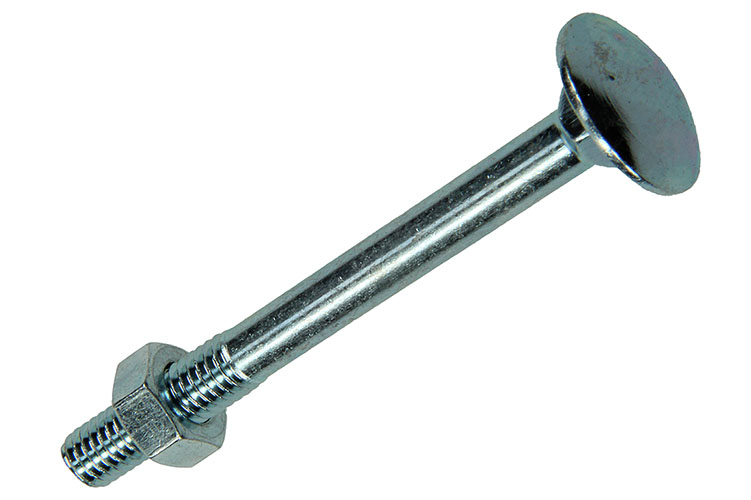 BOULON TRCC + ECROU 100 PC 6 X 60 MM