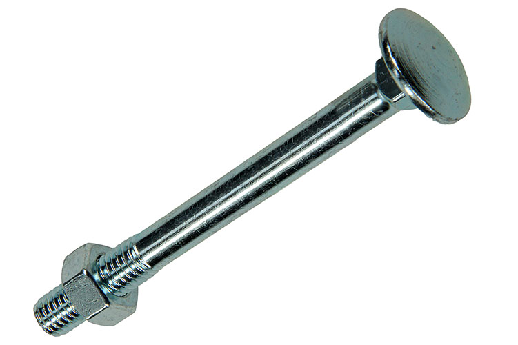 BOULON TRCC + ECROU 50 PC 8 X 80 MM