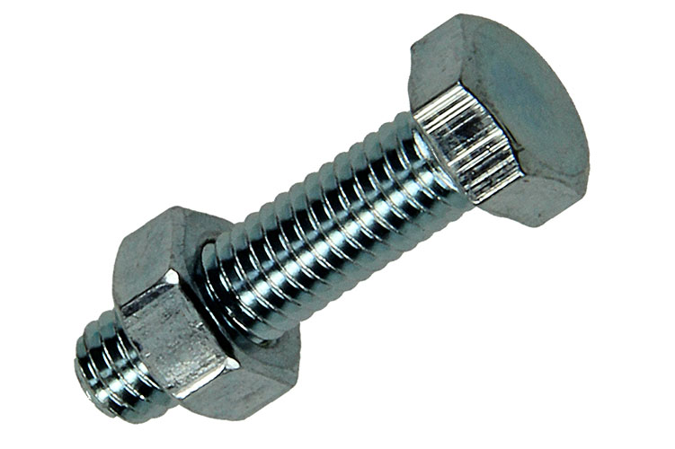 BOULON DE PRESSION + ECROU 100PC 5 X 20 MM