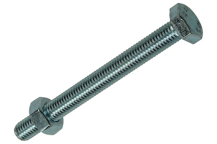 BOULON DE PRESSION + ECROU 25PC 10 X 100 MM