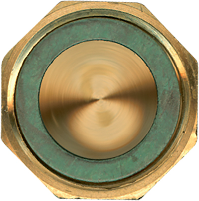 1 Eindstoppen voor verdeler 3/4" F - messing
