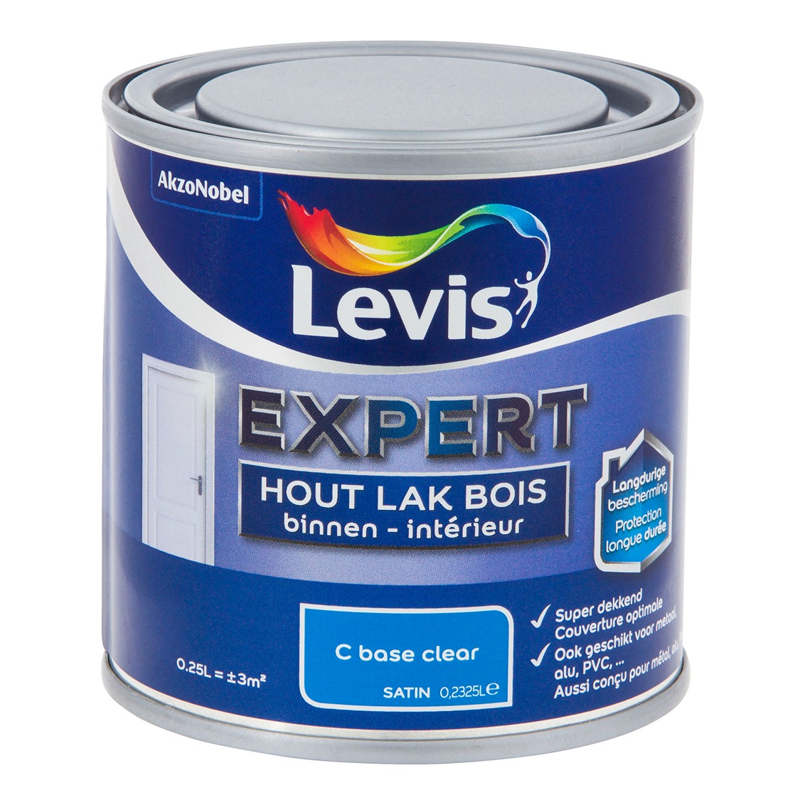 Levis Expert Hout Lak Binnen Satin Mix Clear - 0.25l