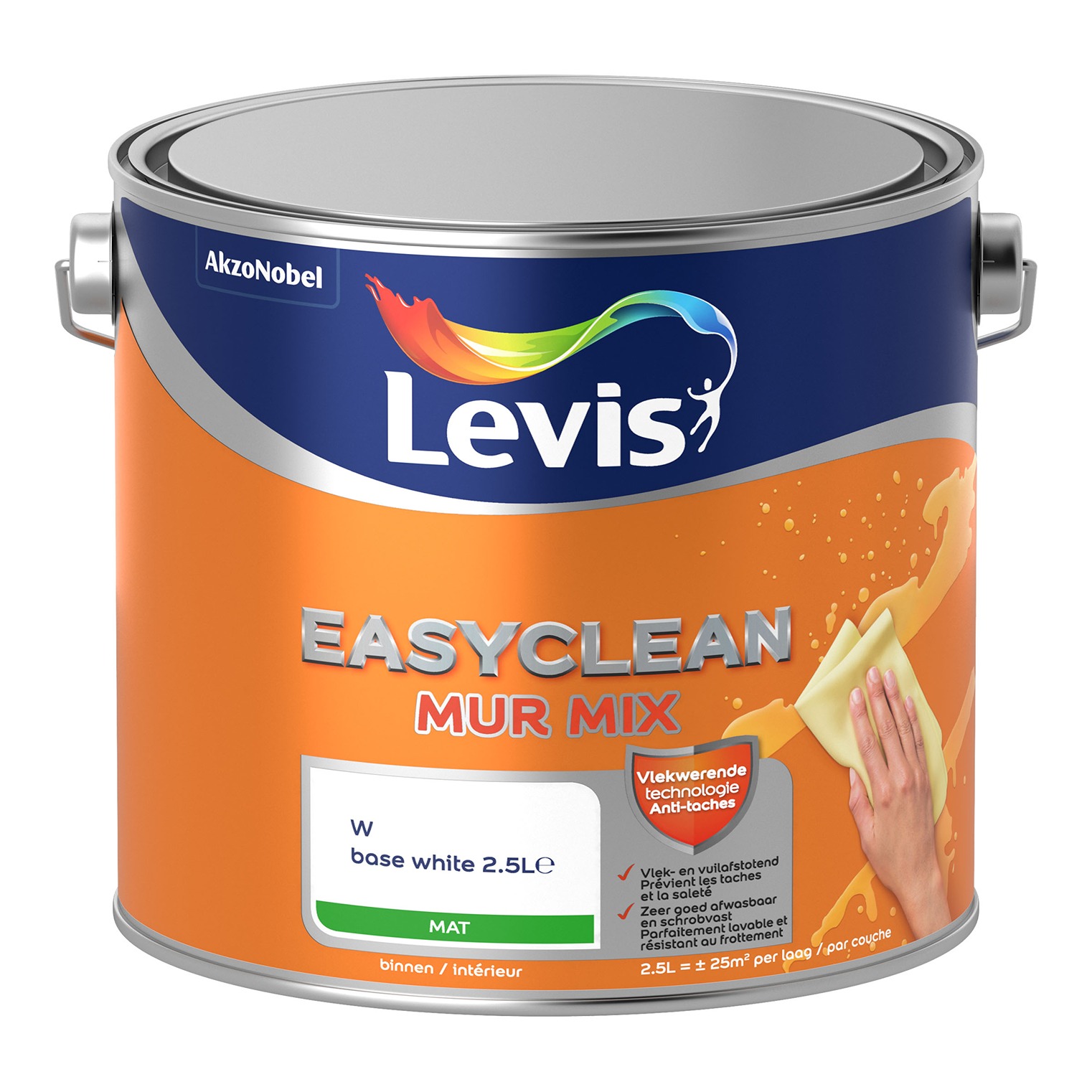 Levis EasyClean Mur Mat Mix Base W - 2.5l