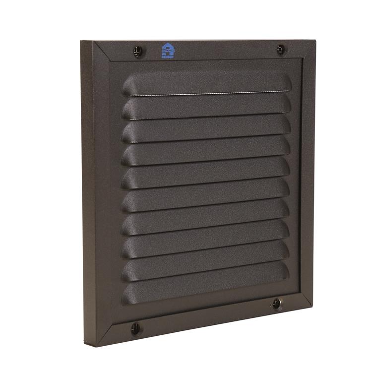 Renson opbouw schoepenrooster alu met kader/gaas 437 zwart 150x150