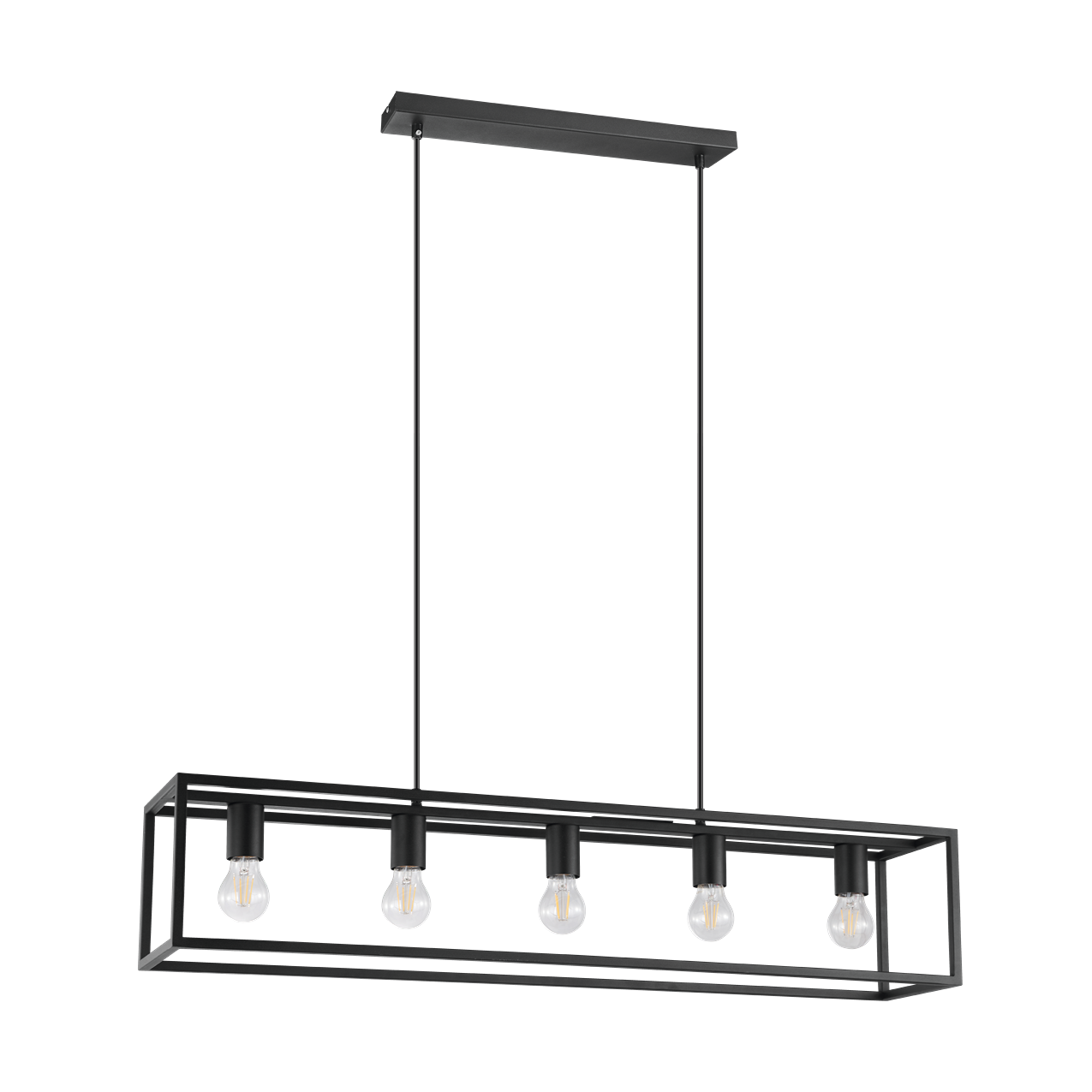 Blackcrown suspension 5x40W acier noir