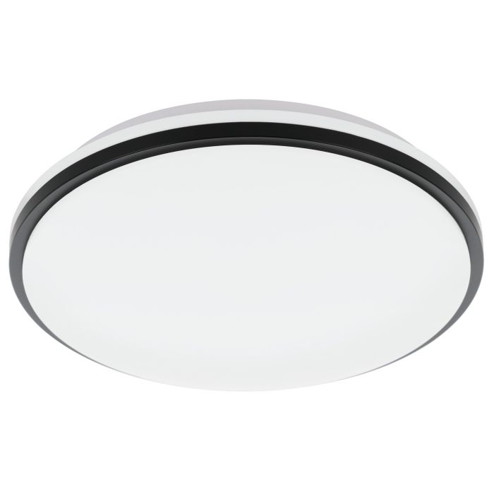 Pinetto applique/plafonnier 15.6W acier blanc/noir