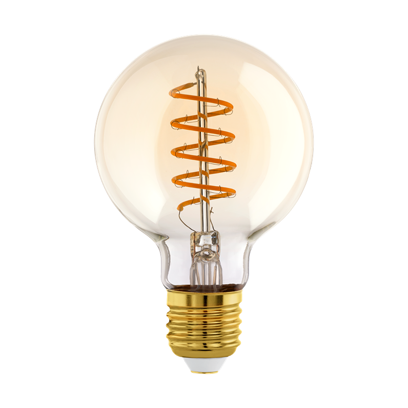 Eglo ampoule led E27 G80 4W 245lm blanc chaud (1 pièce)
