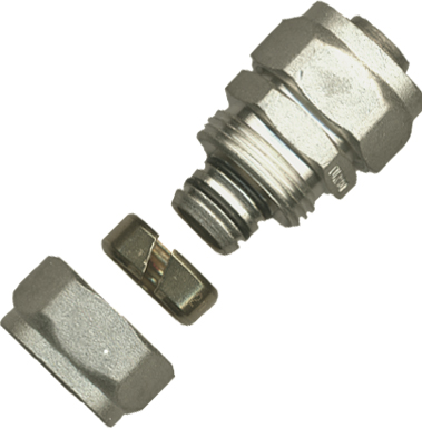 1 Bicône droit 20 mm x 20 mm - laiton