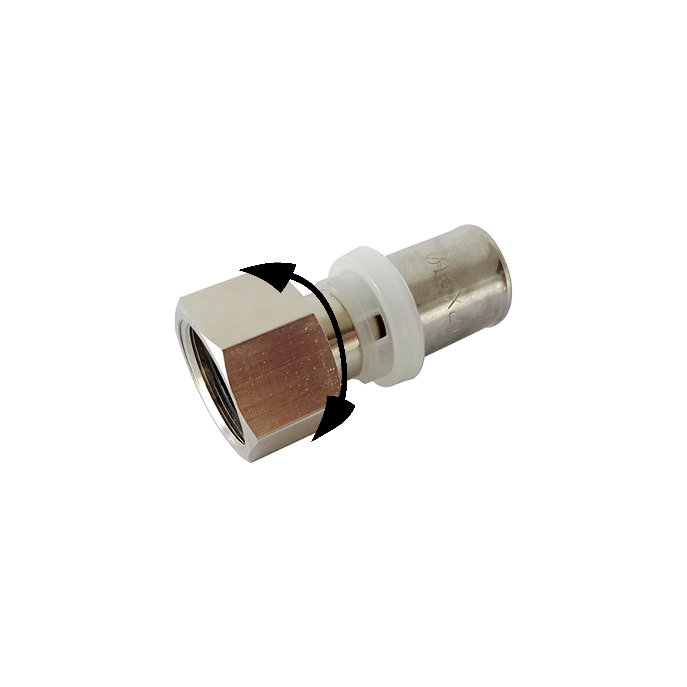 1 Raccord droit 20 mm x 3/4" F - laiton