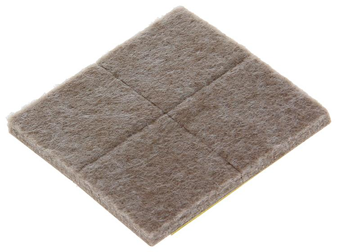 Super-feutre adhésif beige 34x34mm (8 pièces)