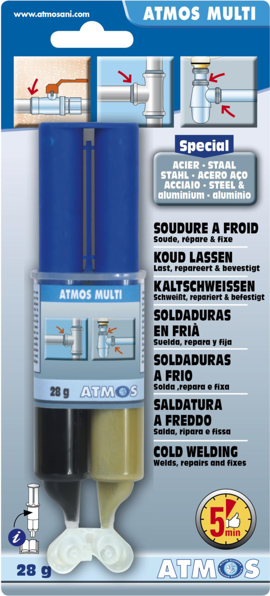 1 Atmos seringue acier - 28 g