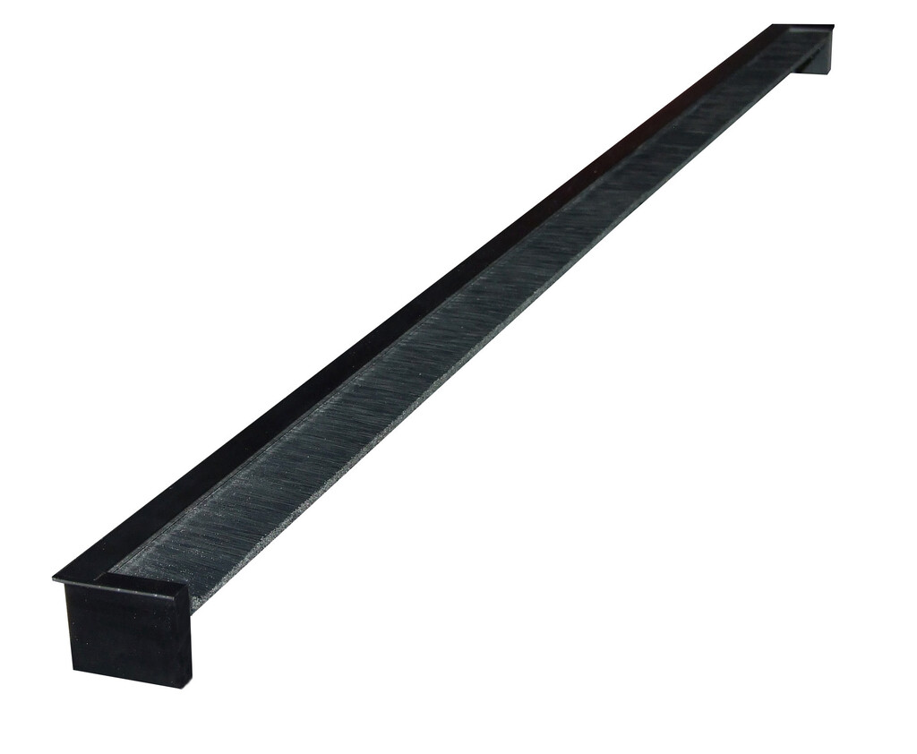 PASSE-CÂBLES EXIT NOIR 400X34X25MM AVEC BROSSE