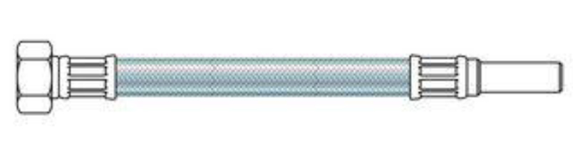 1 Sanflex 30 cm - 1/2" F x 10 mm - caoutchouc
