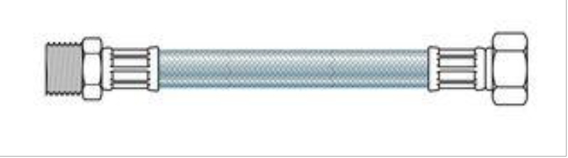 1 Sanflex 100 cm - 1/2" F x 1/2" M - rubber