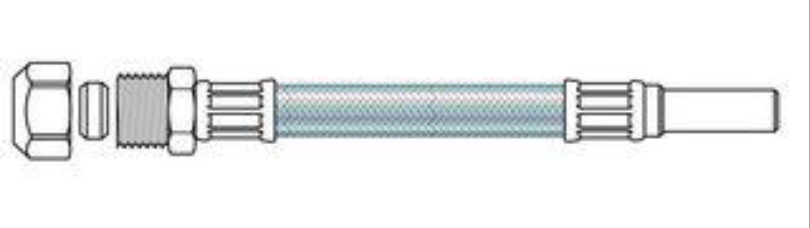 1 Sanflex 30 cm - 10 x 10 mm - caoutchouc