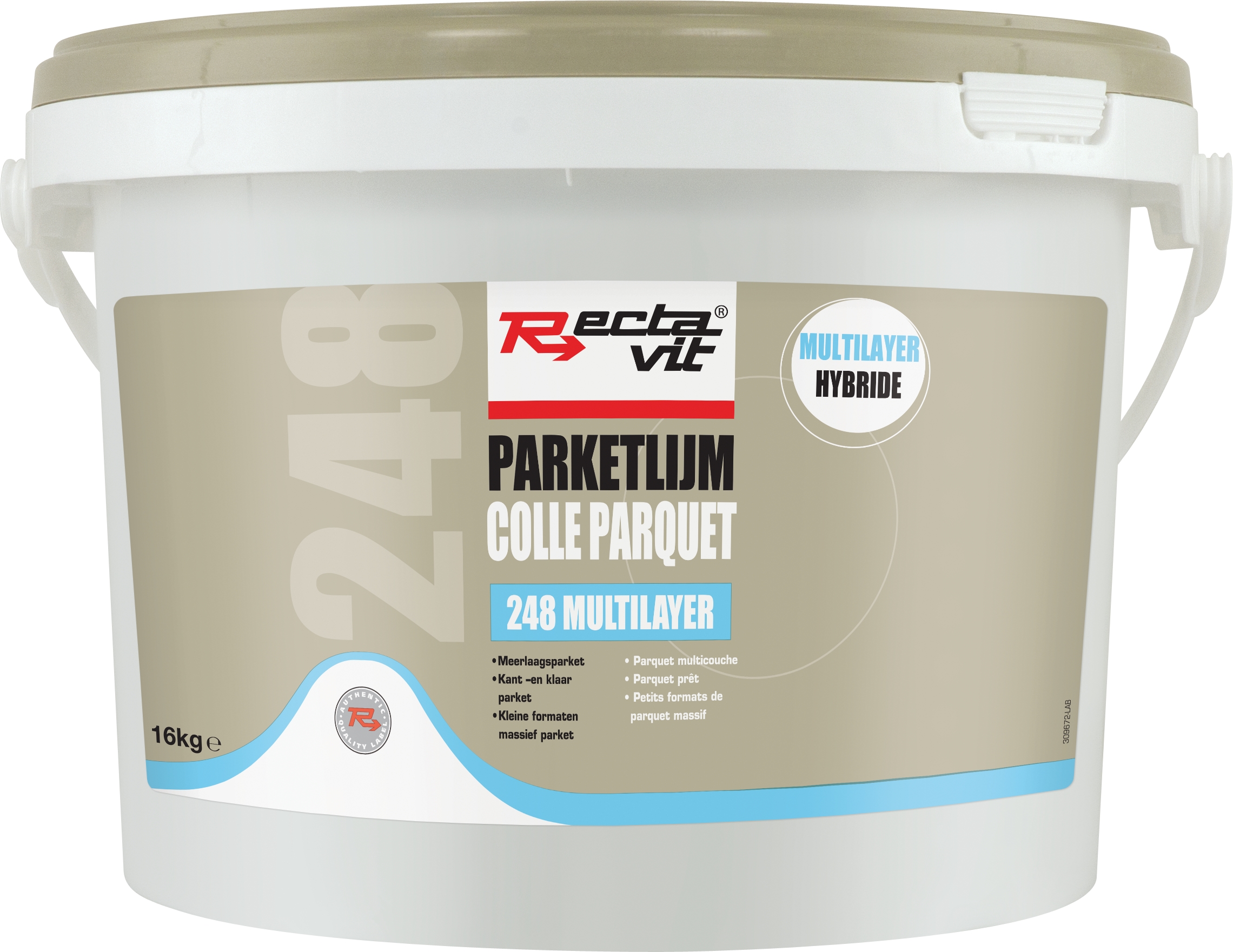 Rectavit 248 Multilayer - Colle De Parquet Chêne Foncé 16kg
