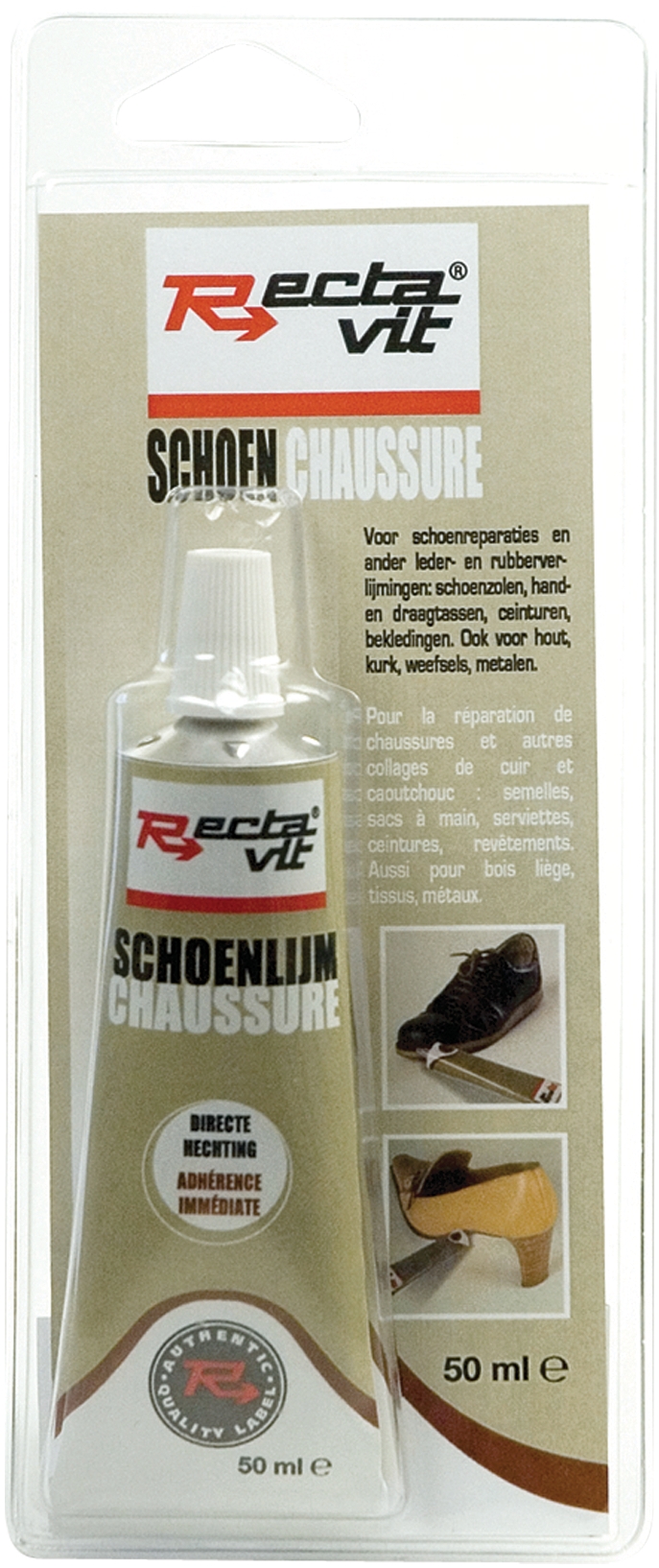 Rectavit Colle Chaussures Jaune-Beige 50ml